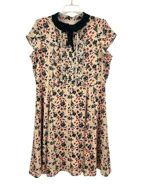 Hell Bunny Modcloth Retro Lace Peter Pan Collar Zelda Dress Cat Pumpkin Witch